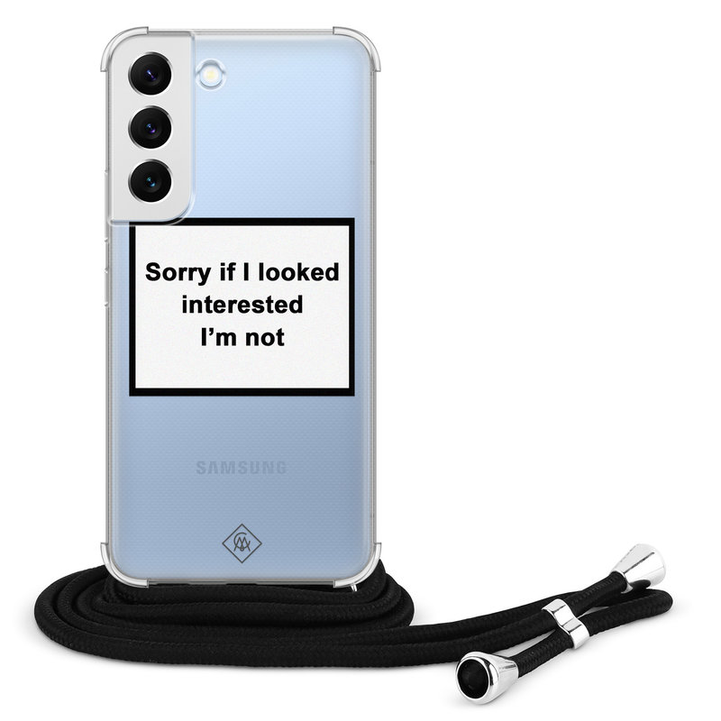 Casimoda Samsung Galaxy S22 hoesje met koord - Not interested