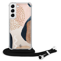 Casimoda Samsung Galaxy S22 hoesje met koord - Abstract dots