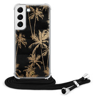 Casimoda Samsung Galaxy S22 hoesje met koord - Palmbomen