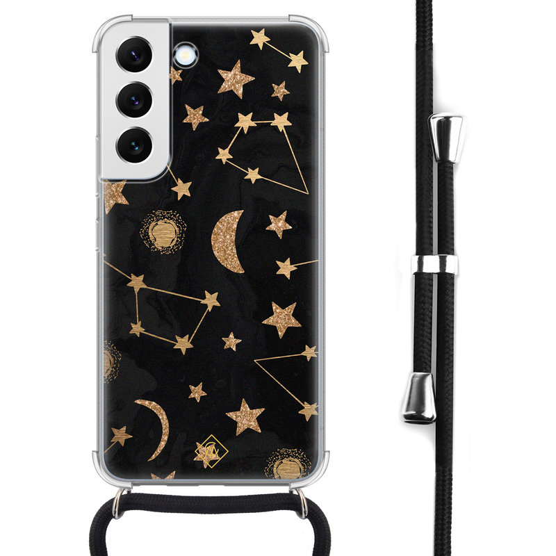 Casimoda Samsung Galaxy S22 hoesje met koord - Constellations