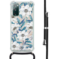 Casimoda Samsung Galaxy S20 FE hoesje met koord - Touch of flowers