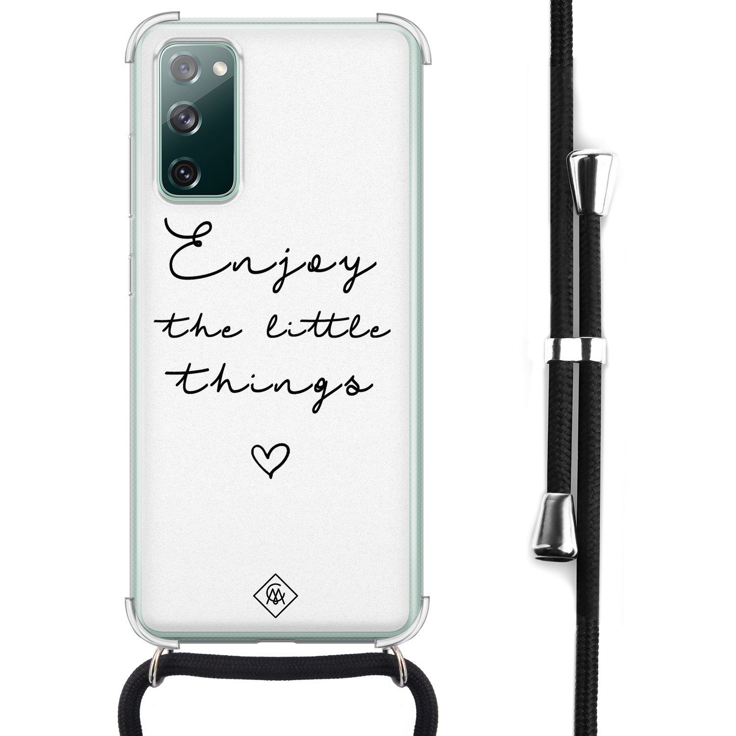 Samsung Galaxy S20 FE hoesje met koord - Enjoy life
