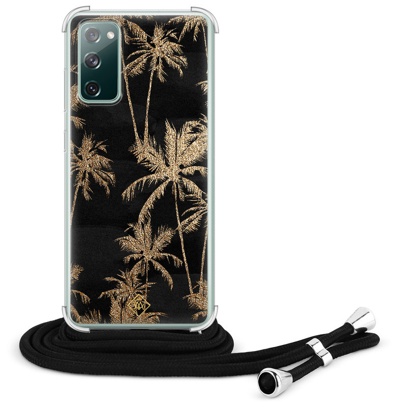 Casimoda Samsung Galaxy S20 FE hoesje met koord - Palmbomen