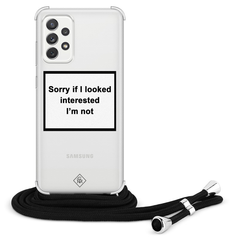 Casimoda Samsung Galaxy A52 hoesje met koord - Not interested