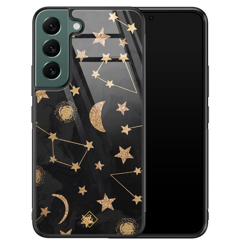 Casimoda Samsung Galaxy S22 Plus glazen hardcase - Counting the stars