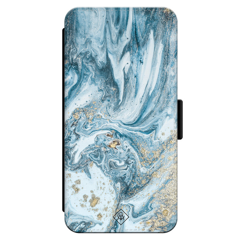 Casimoda iPhone 13 flipcase - Marble sea