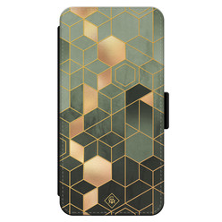 Casimoda iPhone 13 flipcase - Kubus groen