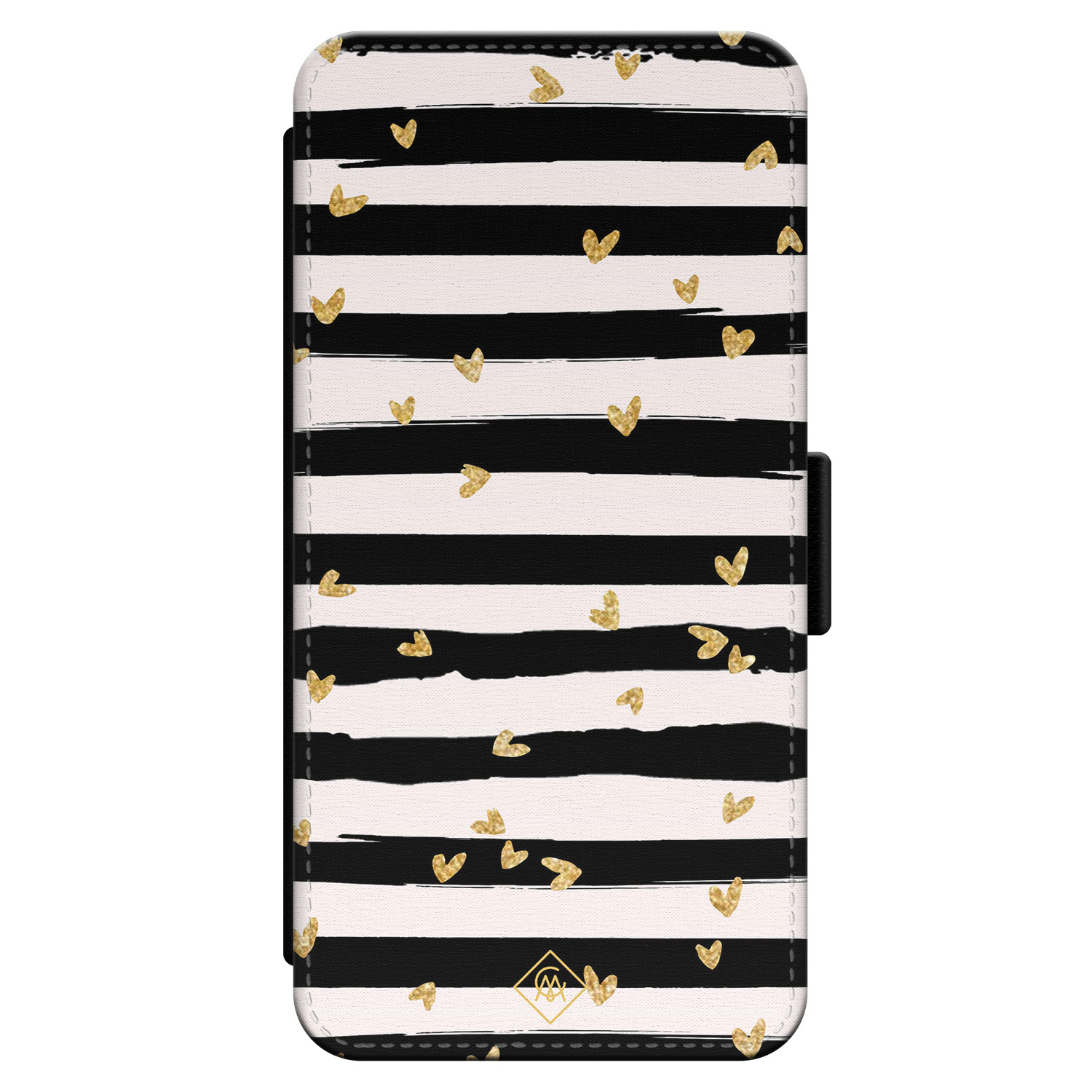 iPhone 14 flipcase - Hart streepjes