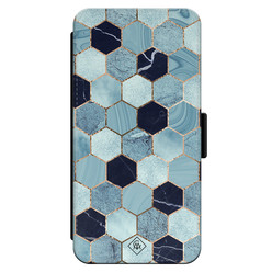Casimoda iPhone 14 flipcase - Blue cubes