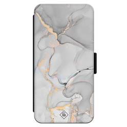 Casimoda iPhone 14 Pro flipcase - Marmer grijs