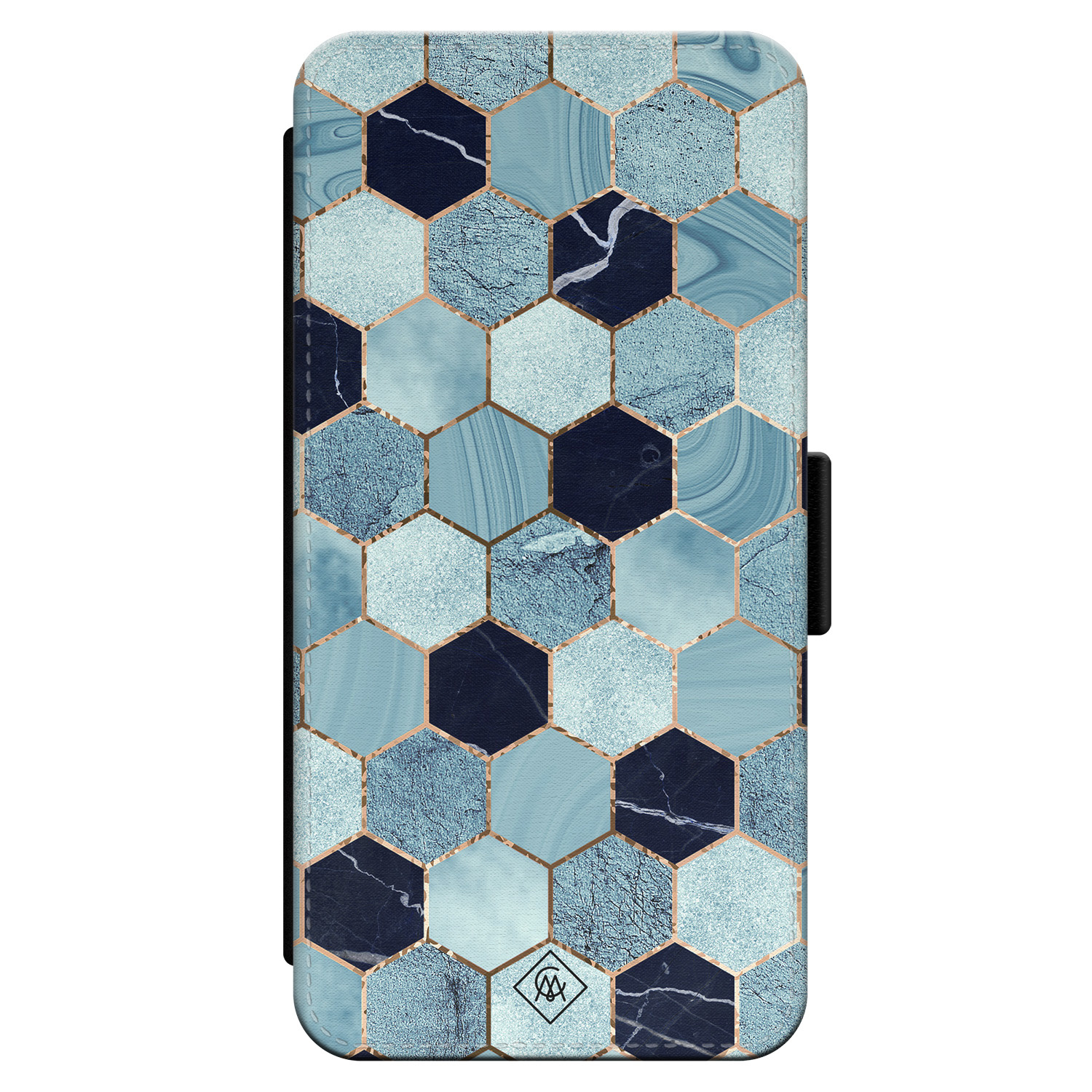 iPhone 14 Pro flipcase - Blue cubes