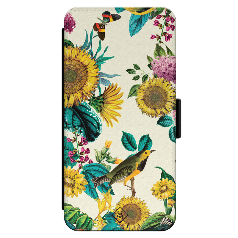Casimoda iPhone 14 Pro flipcase - Sunflowers