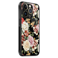 Casimoda iPhone 14 Pro Max glazen hardcase - Flowerpower