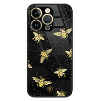 Casimoda iPhone 14 Pro Max glazen hardcase - Bee yourself