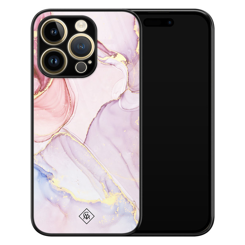 Casimoda iPhone 14 Pro Max glazen hardcase - Purple sky