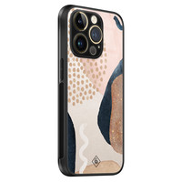 Casimoda iPhone 14 Pro Max glazen hardcase - Abstract dots