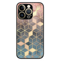 Casimoda iPhone 14 Pro Max glazen hardcase - Cubes art
