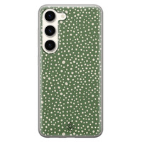 Casimoda Samsung Galaxy S23 siliconen hoesje - Green dots