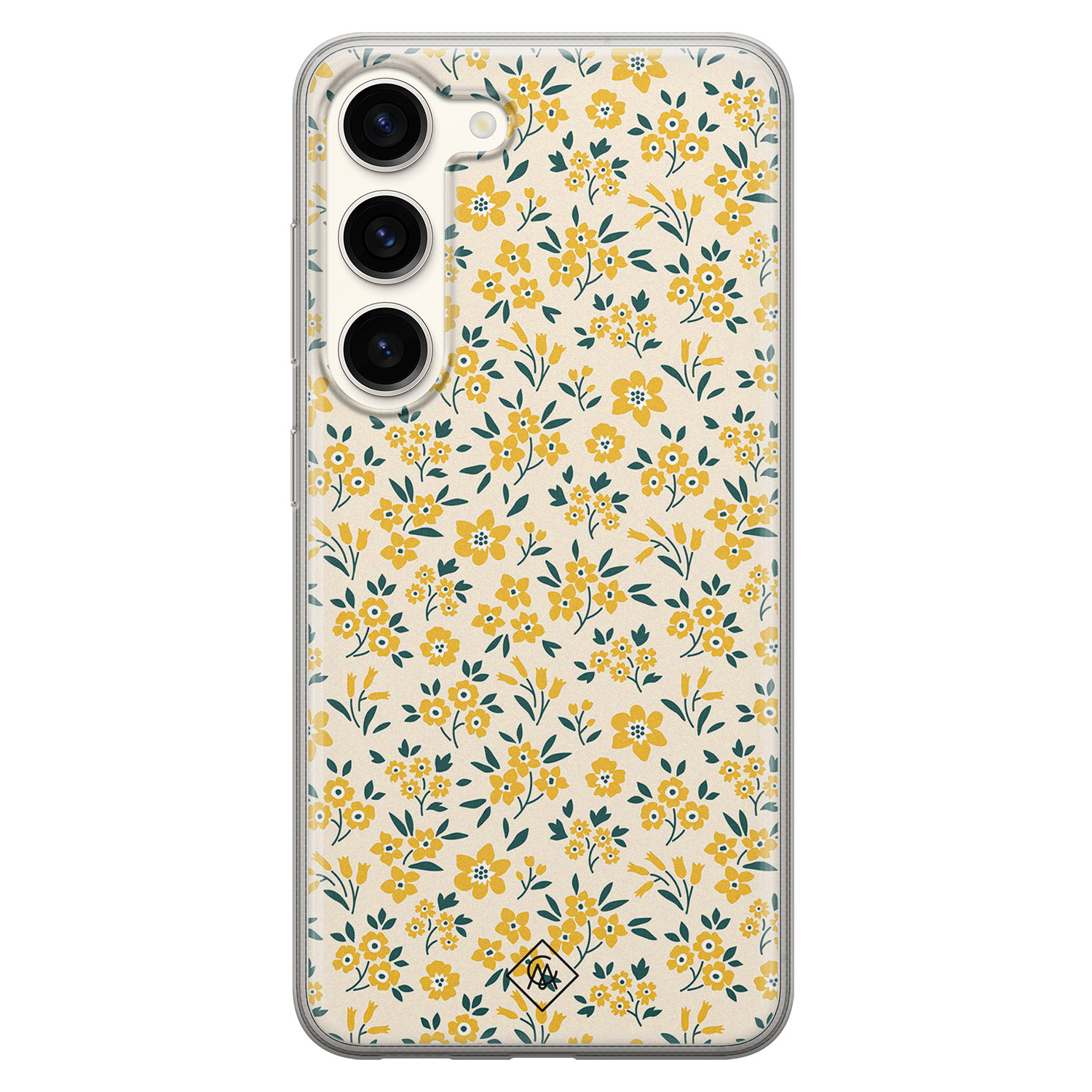 Samsung Galaxy S23 siliconen hoesje - Yellow garden