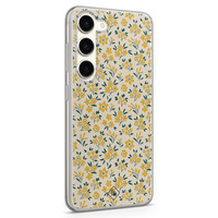 Casimoda Samsung Galaxy S23 siliconen hoesje - Yellow garden