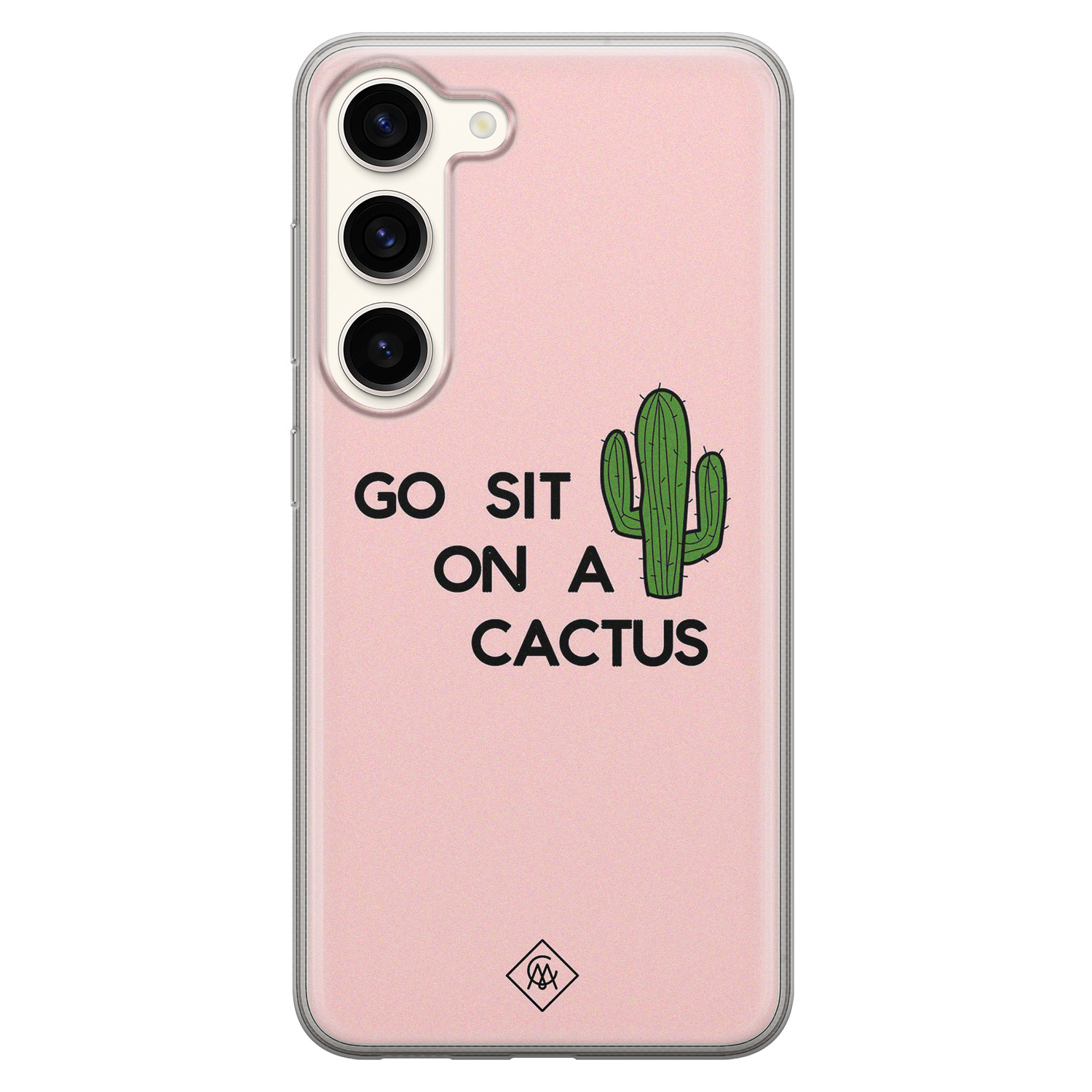 Samsung Galaxy S23 siliconen hoesje - Go sit on a cactus