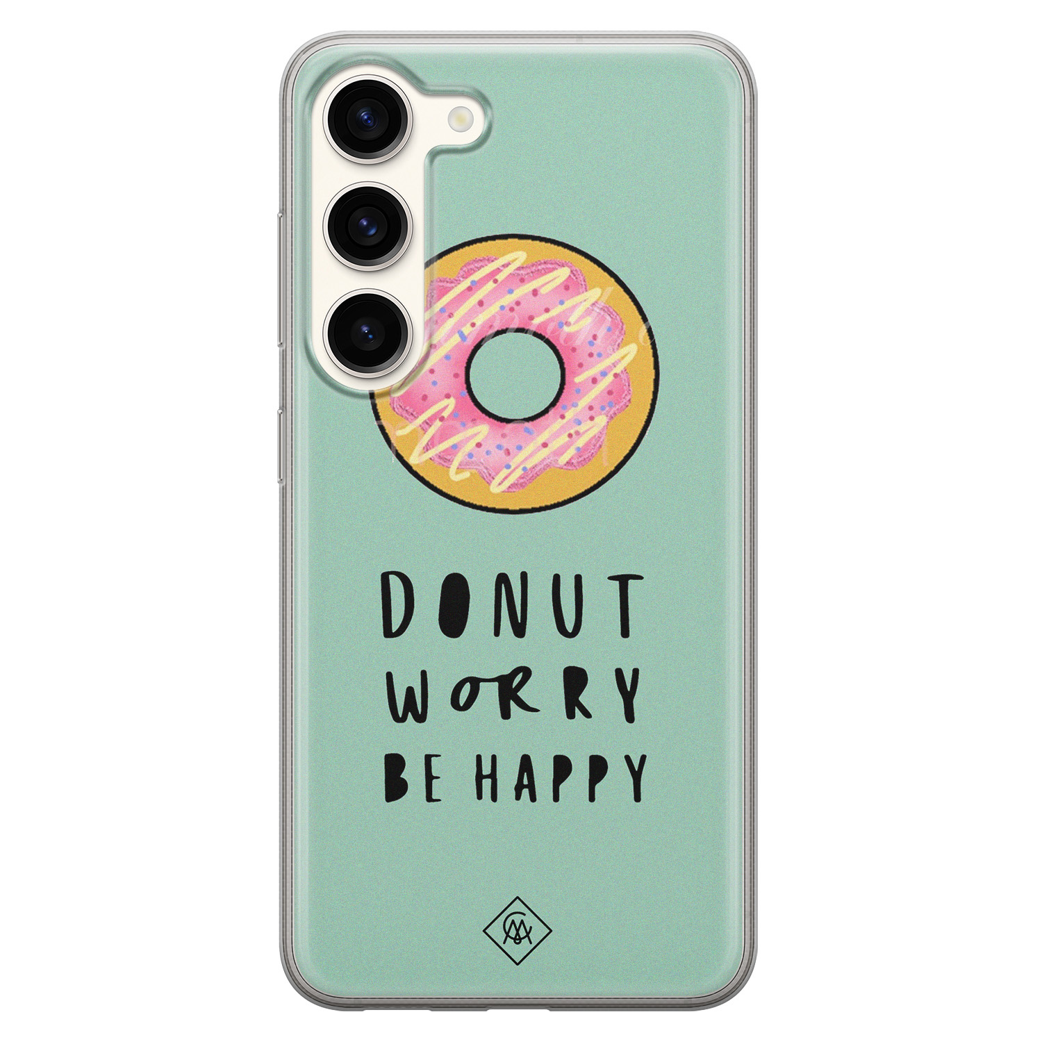Samsung Galaxy S23 siliconen hoesje - Donut worry