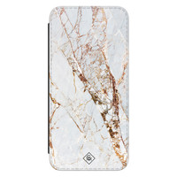 Casimoda Samsung Galaxy S21 FE flipcase - Marmer goud