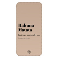 Casimoda Samsung Galaxy S21 FE flipcase - Hakuna Matata