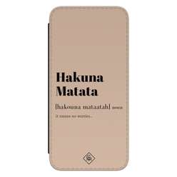 Casimoda Samsung Galaxy S21 FE flipcase - Hakuna Matata