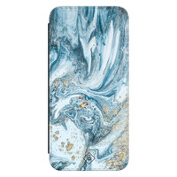 Casimoda Samsung Galaxy S21 FE flipcase - Marble sea