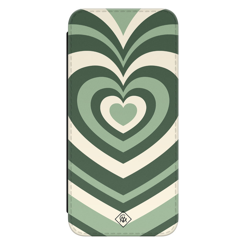 Casimoda Samsung Galaxy A53 flipcase - Hart swirl groen