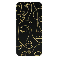 Casimoda Samsung Galaxy A53 flipcase - Abstract faces