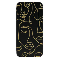 Casimoda Samsung Galaxy S20 FE flipcase - Abstract faces