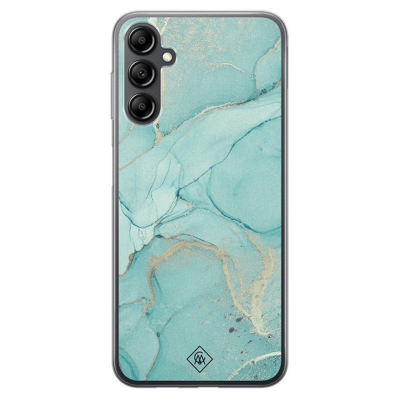 Casimoda Samsung Galaxy A14 siliconen hoesje - Touch of mint