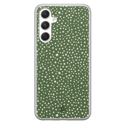 Casimoda Samsung Galaxy A54 siliconen hoesje - Green dots
