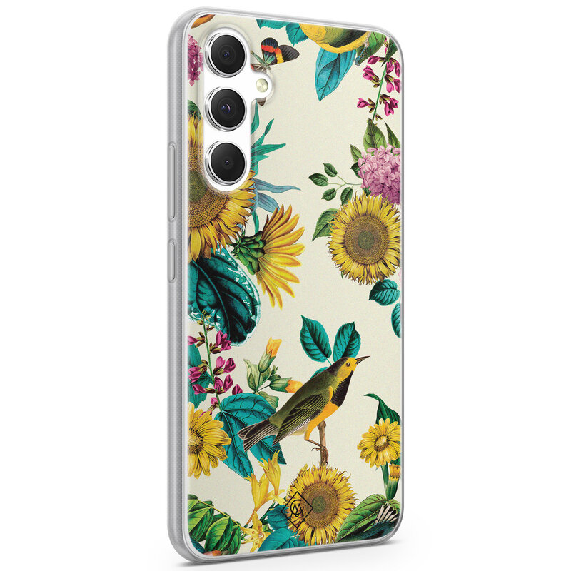 Casimoda Samsung Galaxy A54 siliconen hoesje - Sunflowers