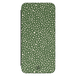 Casimoda Samsung Galaxy A54 flipcase - Green dots