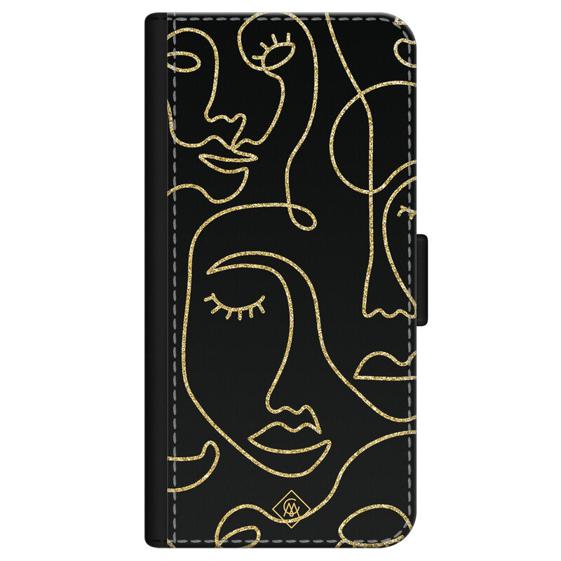 Casimoda iPhone 12 mini flipcase - Abstract faces