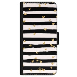 Casimoda iPhone 12 mini flipcase - Hart streepjes