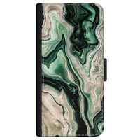 Casimoda iPhone 12 mini flipcase - Green waves