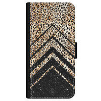 Casimoda iPhone 12 mini flipcase - Luipaard chevron