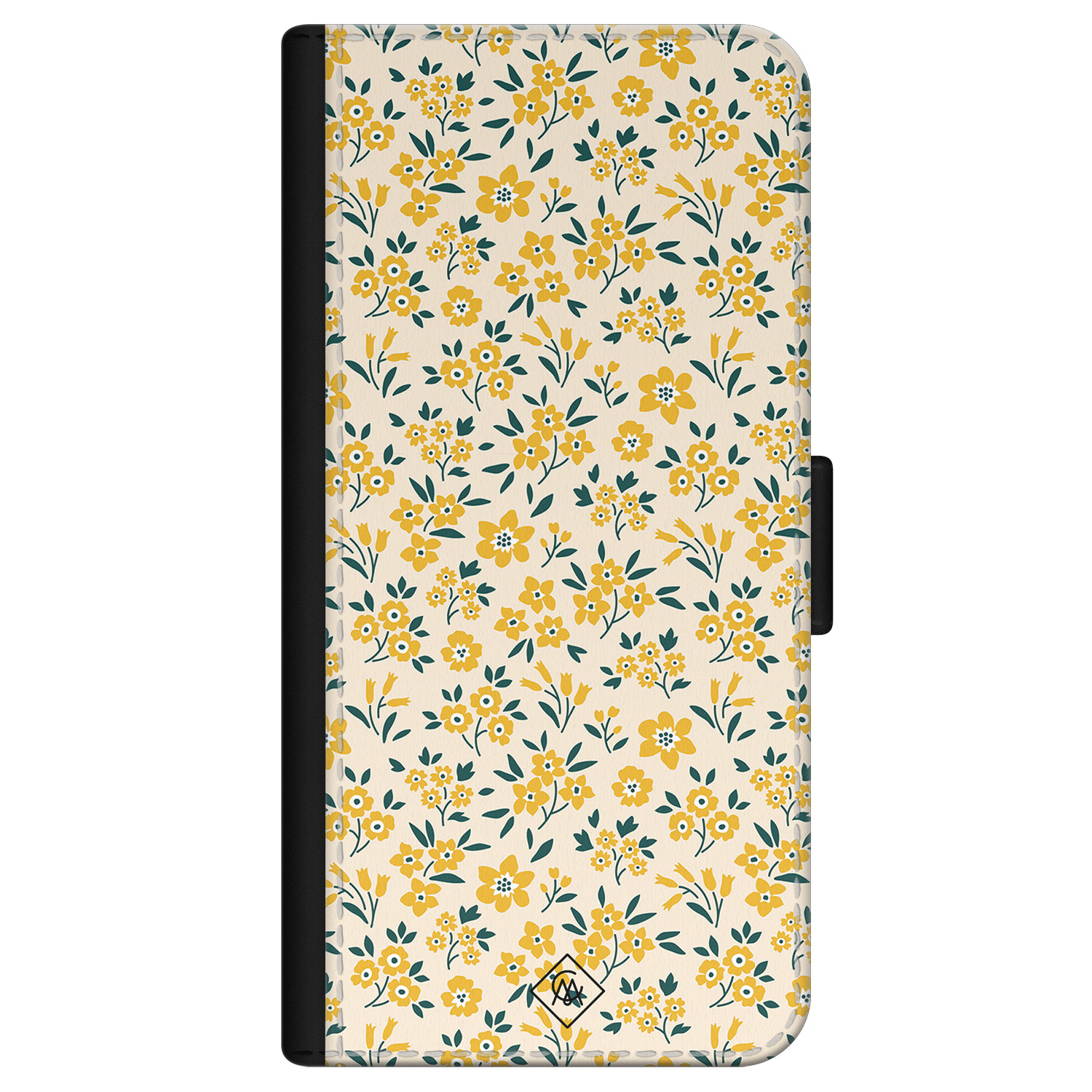 iPhone 12 mini flipcase - Yellow garden