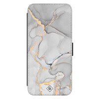 Casimoda Samsung Galaxy S23 flipcase - Marmer grijs