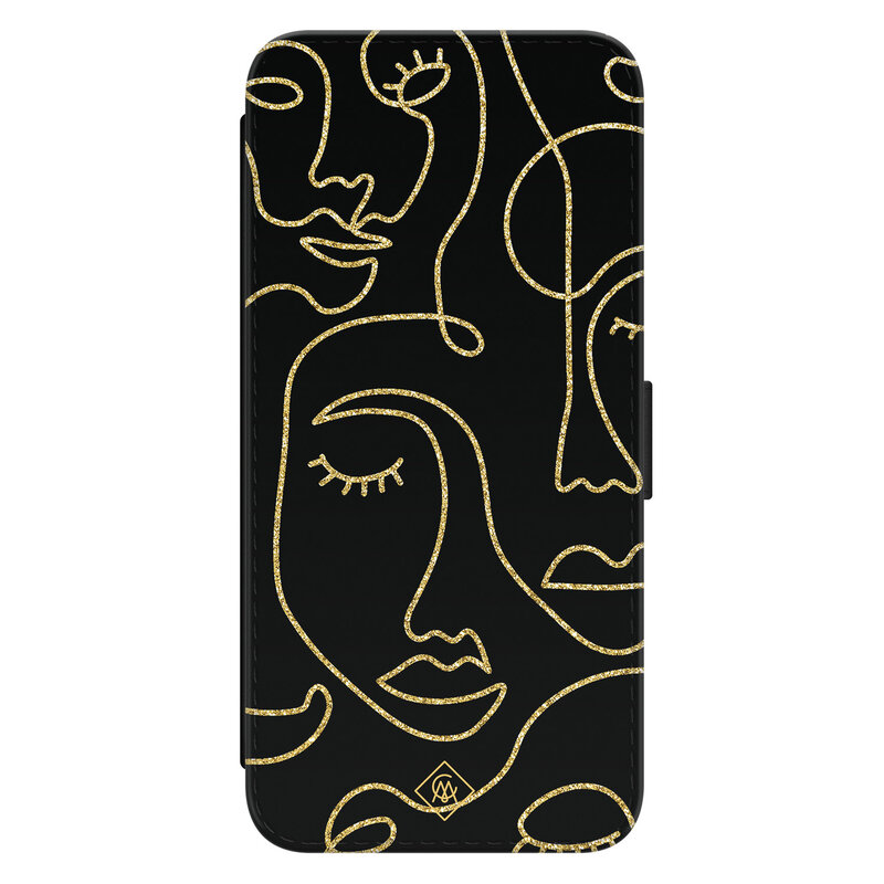 Casimoda Samsung Galaxy S23 flipcase - Abstract faces