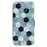 Casimoda Samsung Galaxy S23 flipcase - Blue cubes