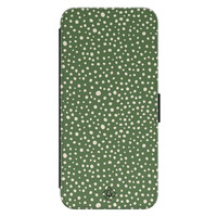 Casimoda Samsung Galaxy S23 flipcase - Green dots