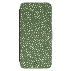 Casimoda Samsung Galaxy S23 flipcase - Green dots