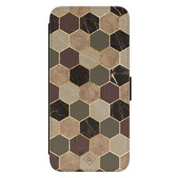 Casimoda Samsung Galaxy S22 flipcase - Kubus bruin groen