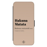 Casimoda Samsung Galaxy S22 flipcase - Hakuna Matata