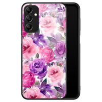 Casimoda Samsung Galaxy A14 glazen hardcase - Rozen lila